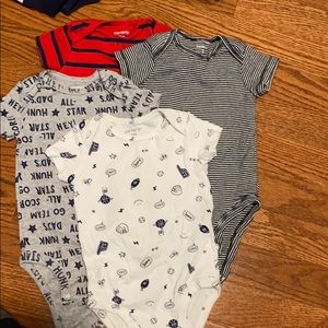 Sports and strips onesies